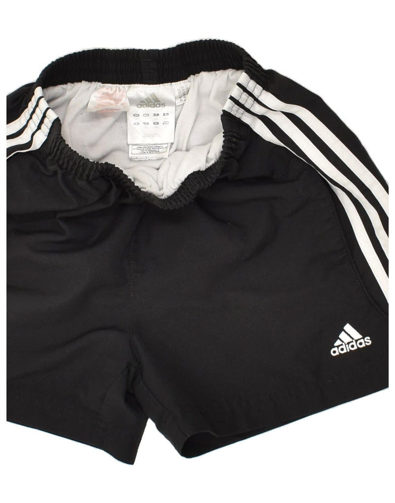 ADIDAS Boys Sport Shorts 9-10 Years Black Polyester | Vintage Adidas | Thrift | Second-Hand Adidas | Used Clothing | Messina Hembry 