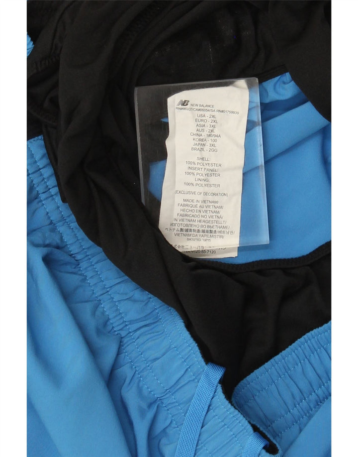 New Balance Mens Sport Shorts 2XL  Blue Colourblock Polyester