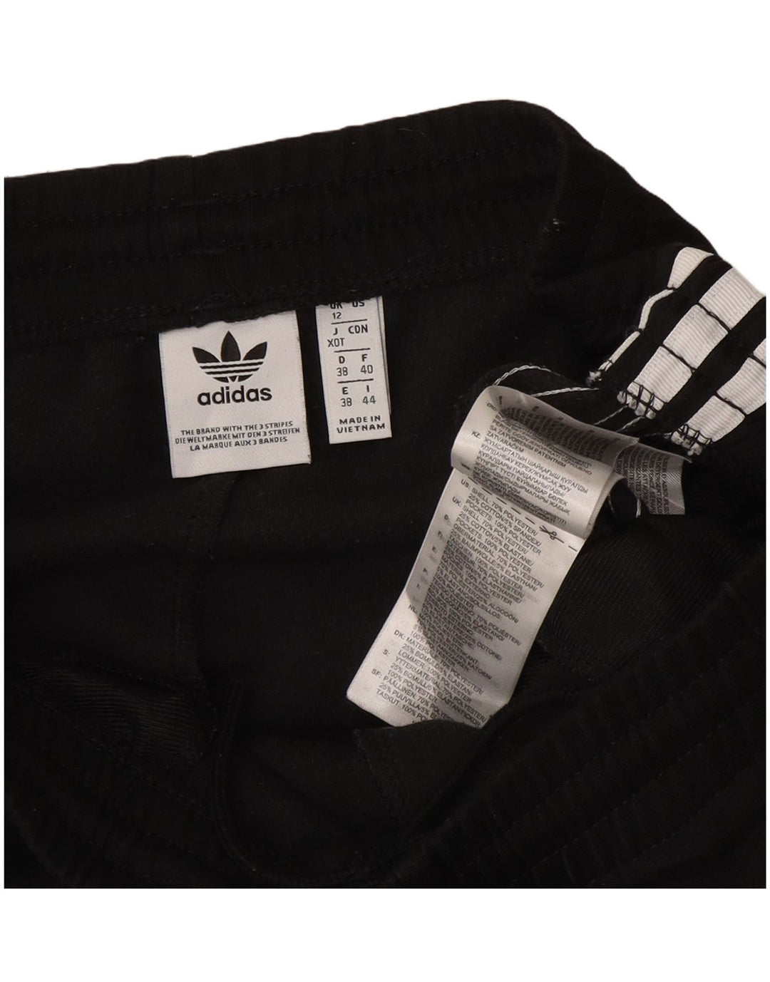 Adidas Womens Tracksuit Trousers UK 12 Medium  Black Polyester