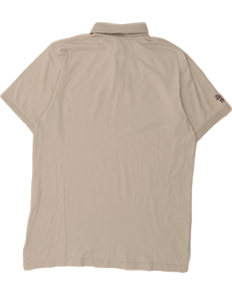 UMBRO Mens Graphic Polo Shirt Large White Cotton Vintage Umbro and Second-Hand Umbro from Messina Hembry 