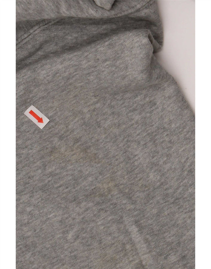 Nike Mens Hoodie Jumper Large Grey Cotton