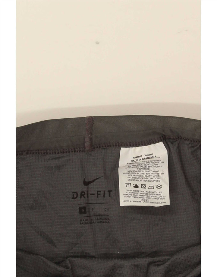 Nike Womens Dri Fit Sport Shorts UK 10 Small Grey Polyester