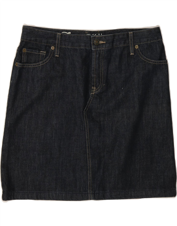 TOMMY HILFIGER Womens Denim Skirt US 8 Medium W34  Navy Blue Cotton Vintage Tommy Hilfiger and Second-Hand Tommy Hilfiger from Messina Hembry 