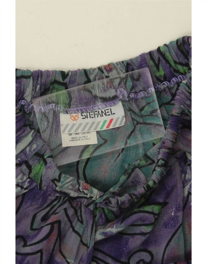 STEFANEL Womens Midi Skirt UK 12 Medium W30  Multicoloured Floral Viscose