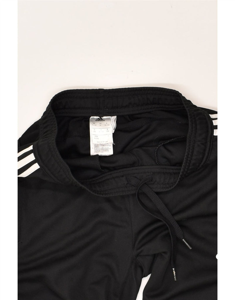 ADIDAS Girls Climacool Tracksuit Trousers 15-16 Years Black Polyester | Vintage Adidas | Thrift | Second-Hand Adidas | Used Clothing | Messina Hembry 