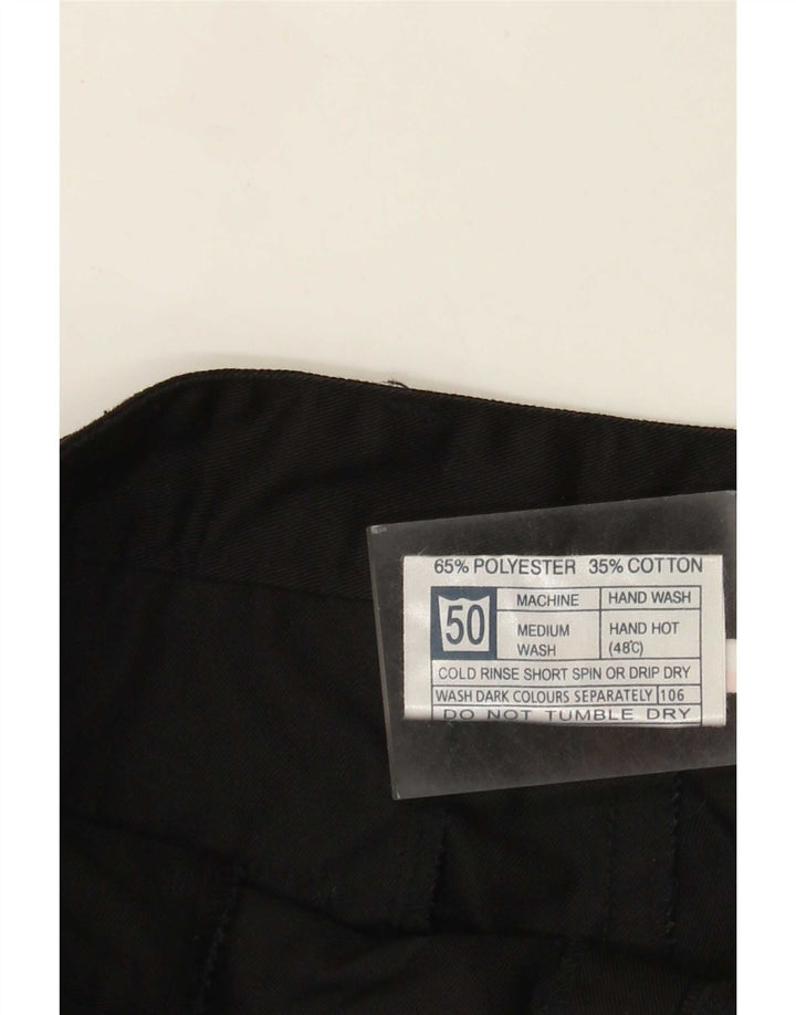 Dickies Mens Straight Chino Trousers W36 L29 Black Polyester