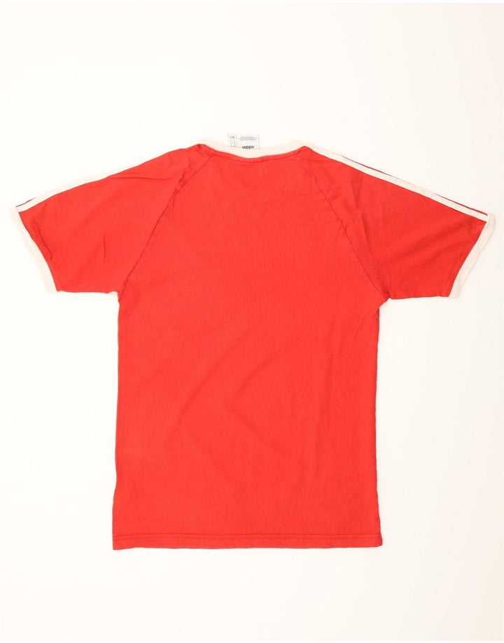 ADIDAS Mens T-Shirt Top Small Red Cotton