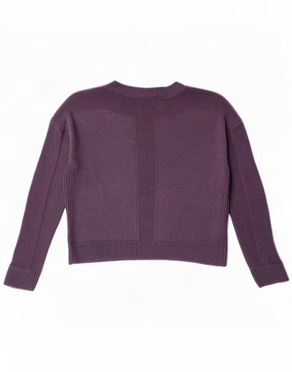 White Stuff Womens Boat Neck Jumper Sweater UK 8 Small Purple Cotton
