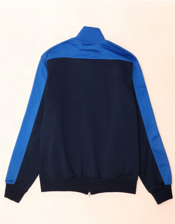 Adidas Mens Tracksuit Top Jacket UK 42/44 Large Navy Blue Colourblock