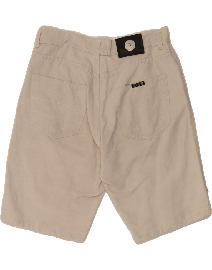 TRUSSARDI JEANS Mens Casual Shorts W30 Medium  Beige Cotton Vintage Trussardi Jeans and Second-Hand Trussardi Jeans from Messina Hembry 