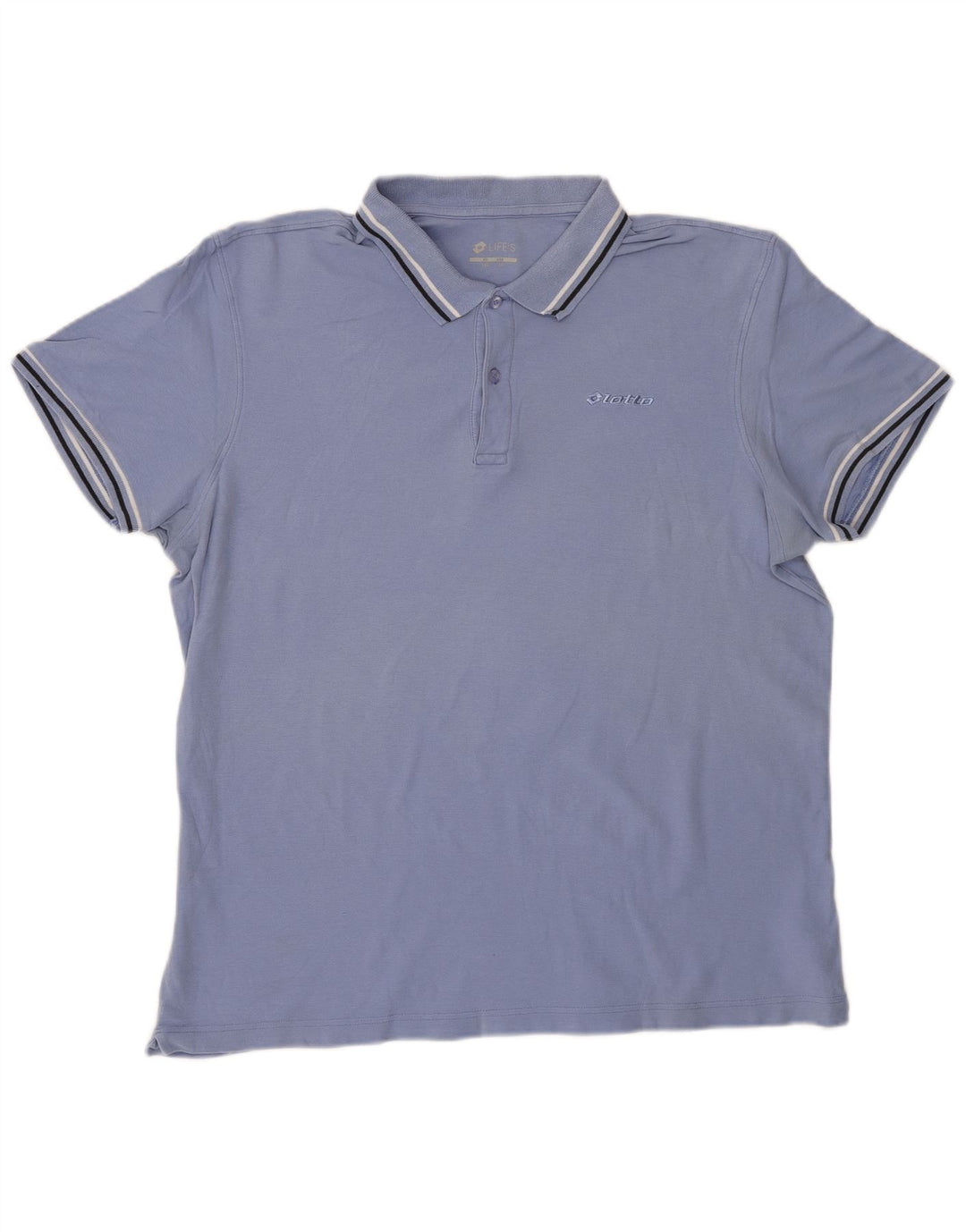 LOTTO Mens Polo Shirt 2XL Purple Cotton
