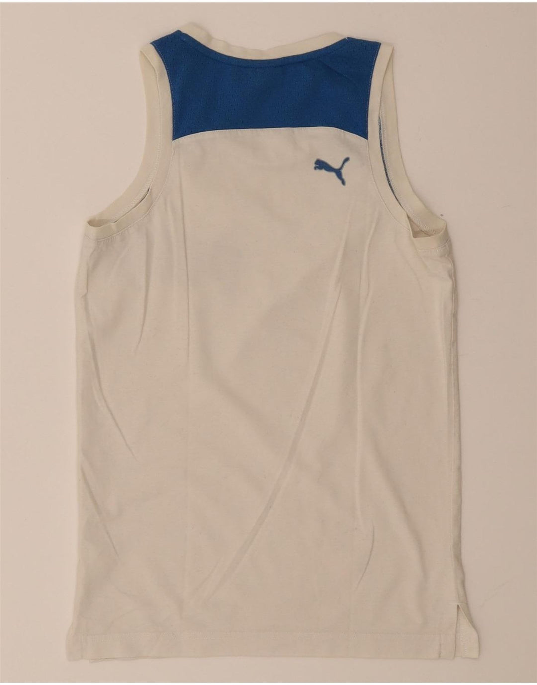 Puma Mens Graphic Vest Top XS White Colourblock