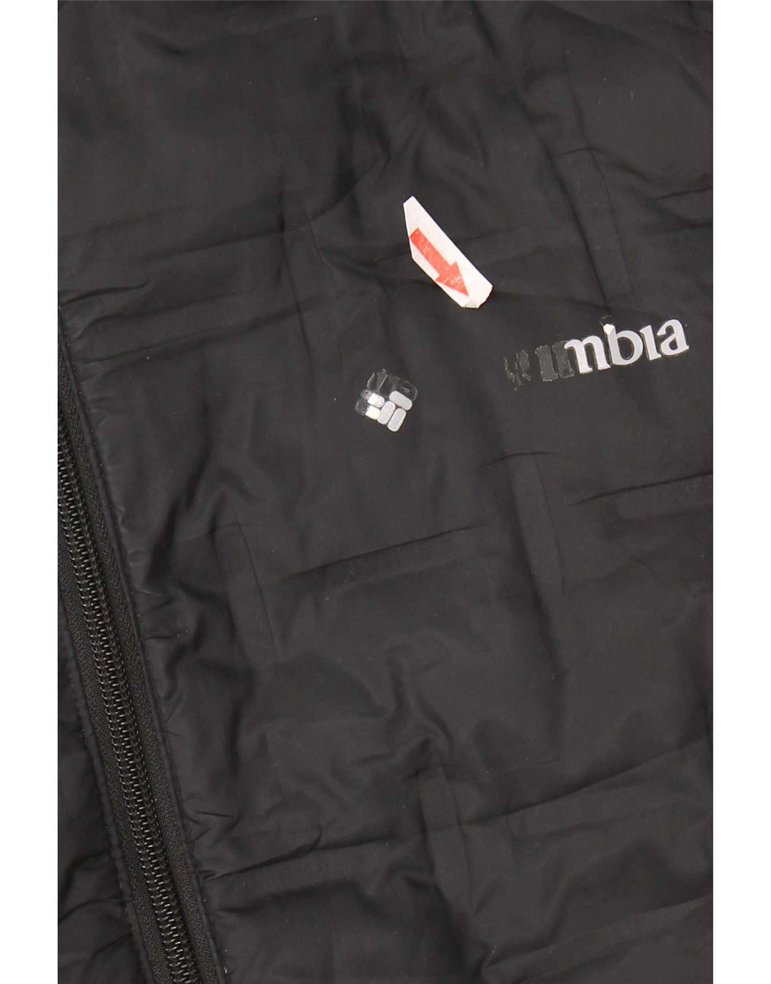 Columbia Mens Hooded Padded Jacket UK 40 Large Black Polyester