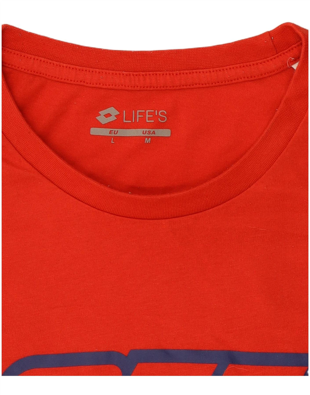 Lotto Mens Graphic T-Shirt Top Medium Red