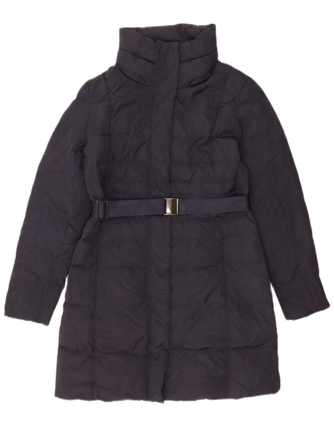 Phase Eight Womens Padded Coat UK 12 Medium Navy Blue Polyester