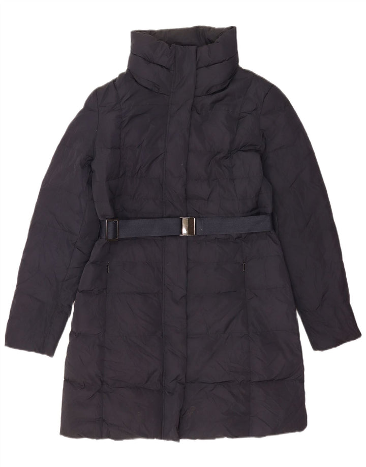 Phase Eight Womens Padded Coat UK 12 Medium Navy Blue Polyester