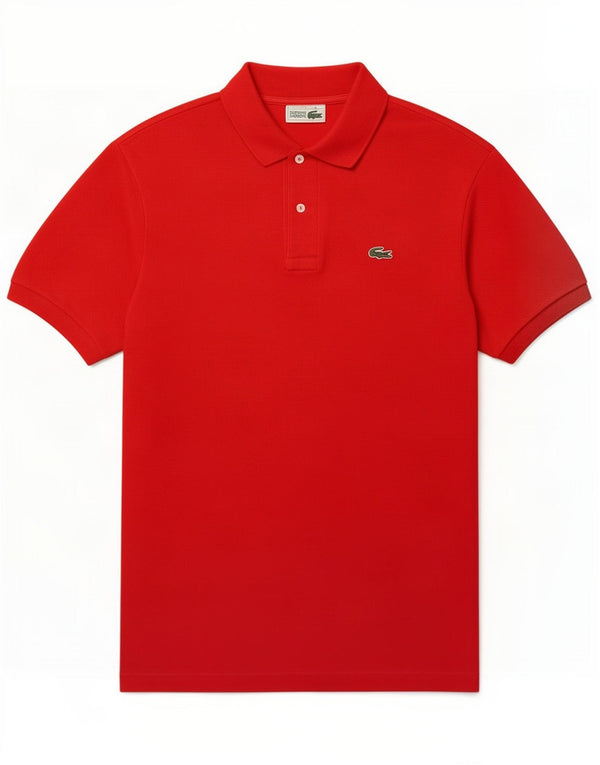 Lacoste Mens Polo Shirt Size 4 Medium Red