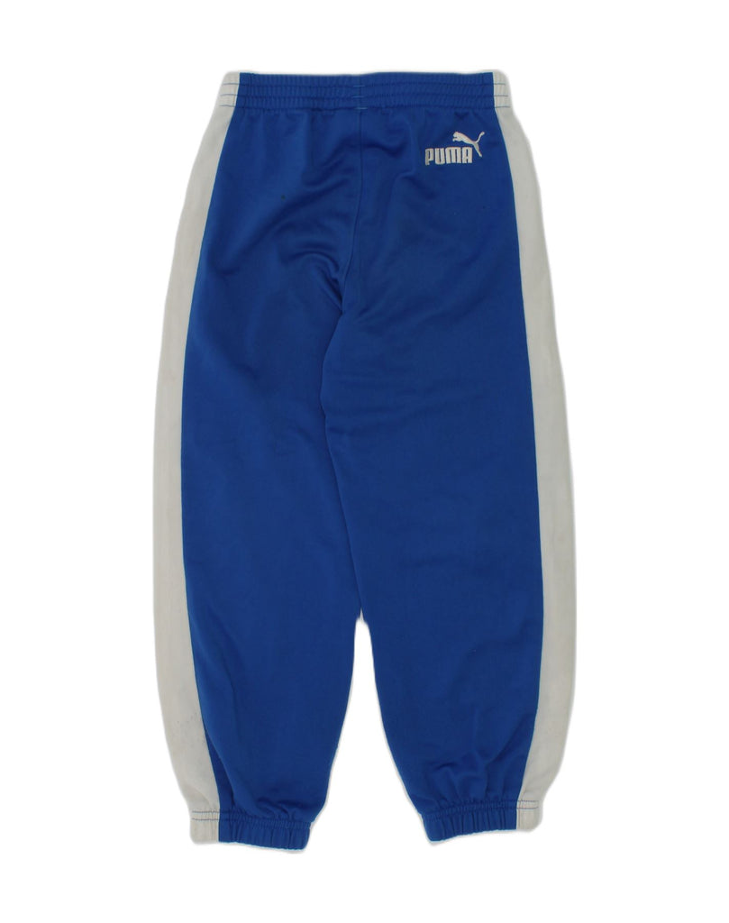 PUMA Boys Tracksuit Trousers Joggers 3-4 Years Blue Polyester | Vintage Puma | Thrift | Second-Hand Puma | Used Clothing | Messina Hembry 