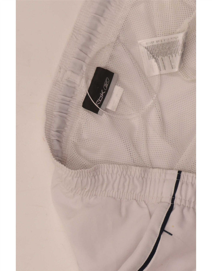 Reebok Mens Sport Shorts Large White Polyester