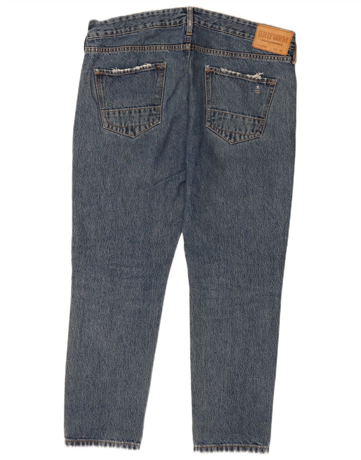 Uniform Womens Slim Jeans W33 L27 Blue Cotton