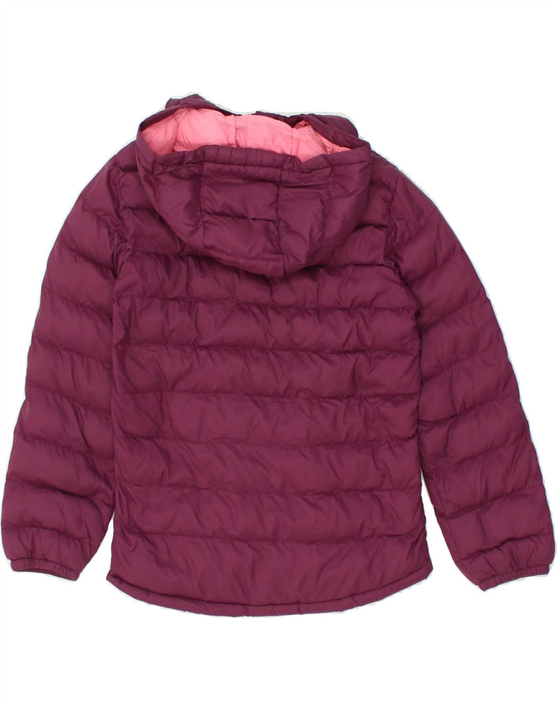 MOUNTAIN WAREHOUSE Girls Hooded Padded Jacket 5-6 Years Maroon Nylon | Vintage Mountain Warehouse | Thrift | Second-Hand Mountain Warehouse | Used Clothing | Messina Hembry 