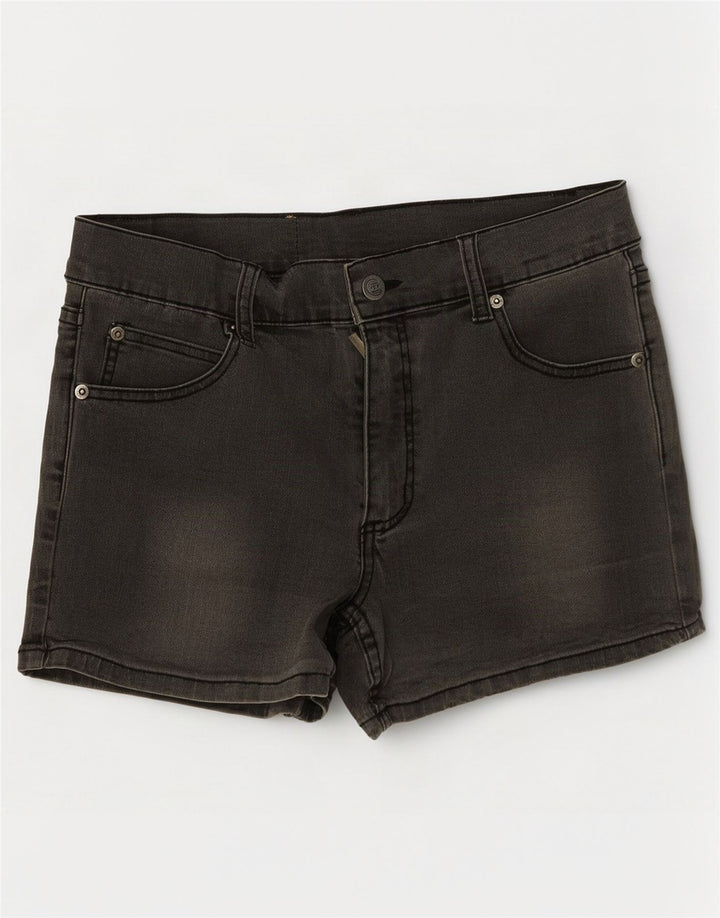 Cheap Monday Womens Denim Shorts W30 Medium Grey Cotton