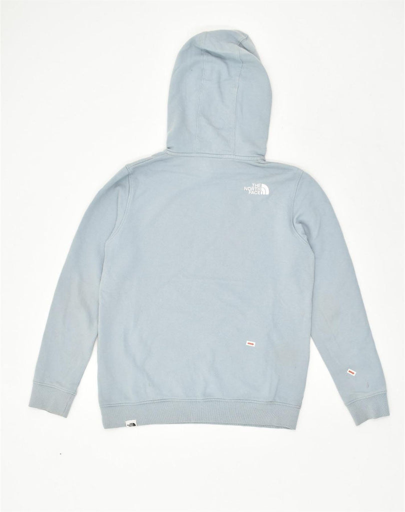 THE NORTH FACE Womens Graphic Hoodie Jumper UK 10 Small Blue Cotton | Vintage The North Face | Thrift | Second-Hand The North Face | Used Clothing | Messina Hembry 