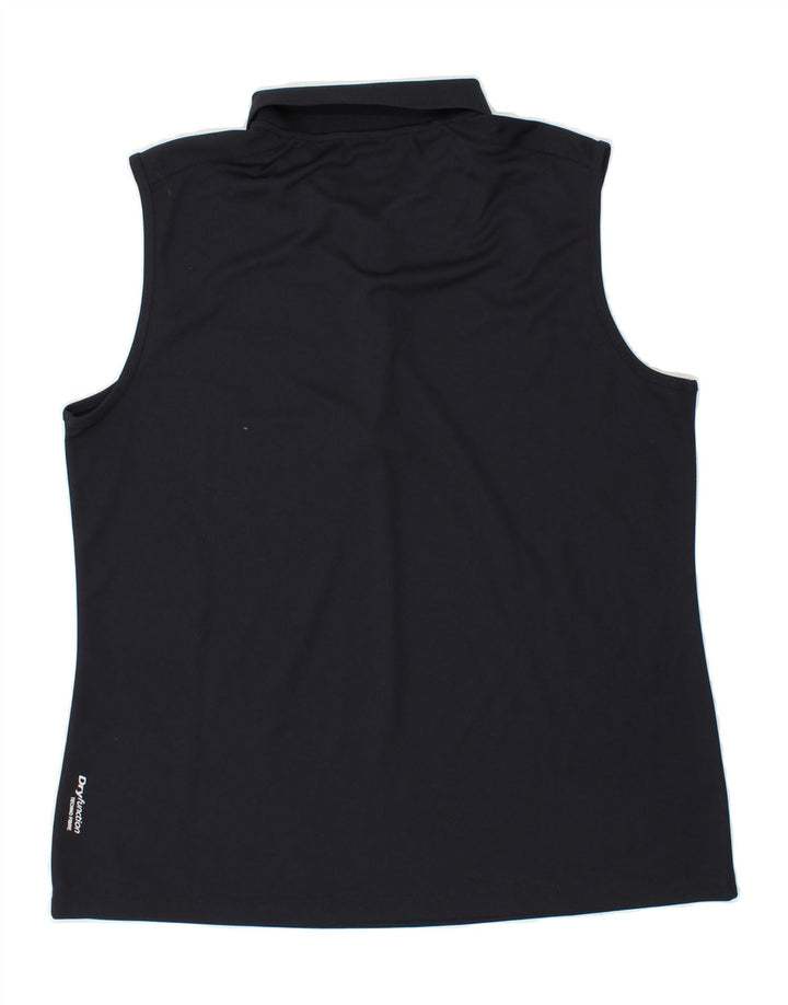 CMP Womens Sleeveless Polo Shirt IT 50 XL Navy Blue Vintage CMP and Second-Hand CMP from Messina Hembry 
