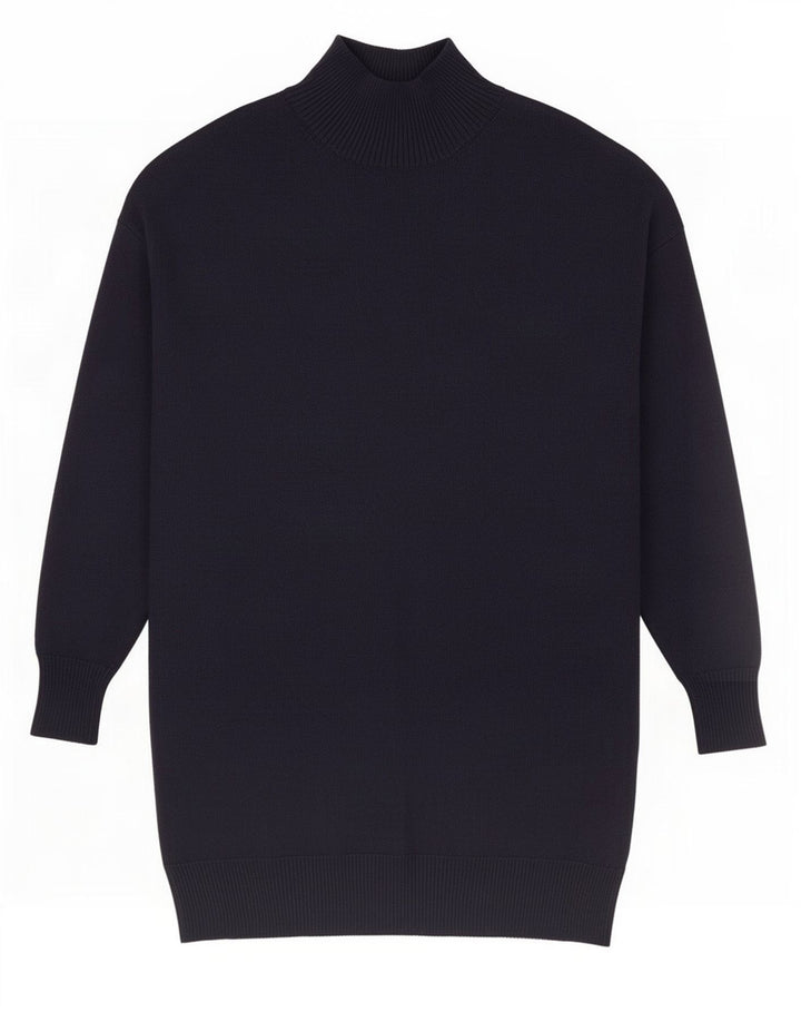 Marks & Spencer Womens Oversized Jumper Dress UK 14 Medium Navy Blue