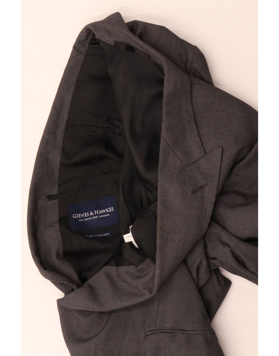 Gieves & Hawkes Mens Slim Fit Blazer Jacket UK 40 Large Grey