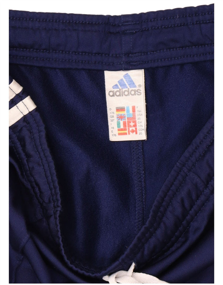 ADIDAS Boys Sport Shorts 15-16 Years  Navy Blue Polyester