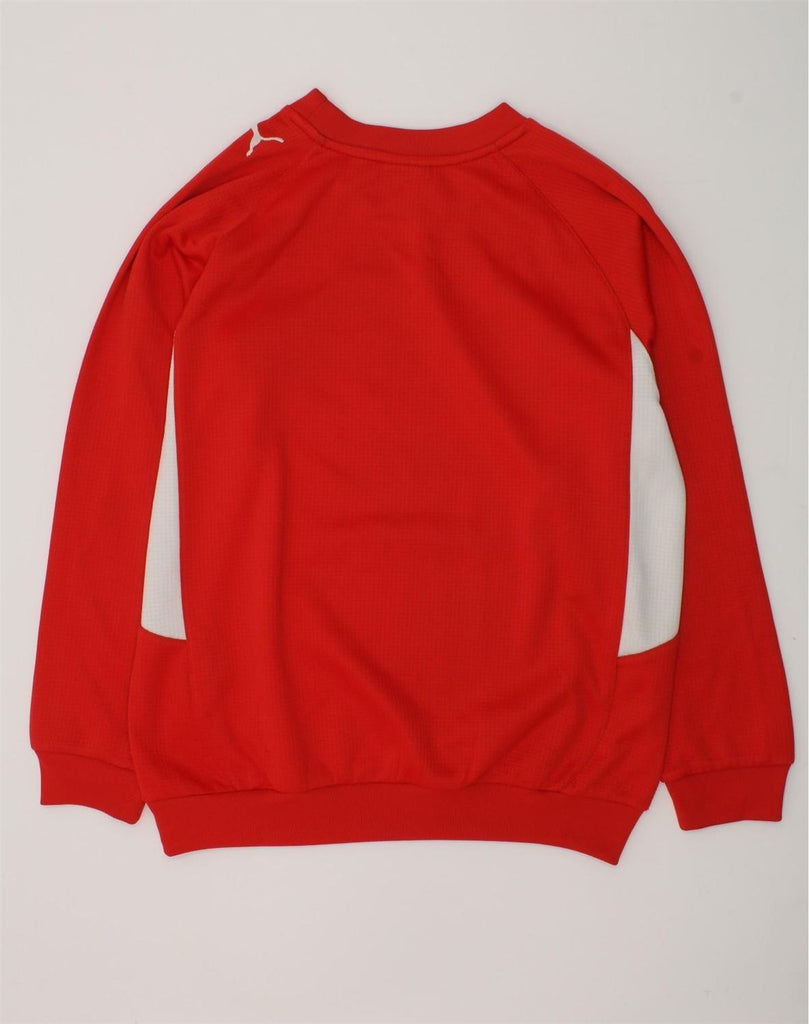 PUMA Boys Sweatshirt Jumper 11-12 Years Large Red Polyester | Vintage Puma | Thrift | Second-Hand Puma | Used Clothing | Messina Hembry 