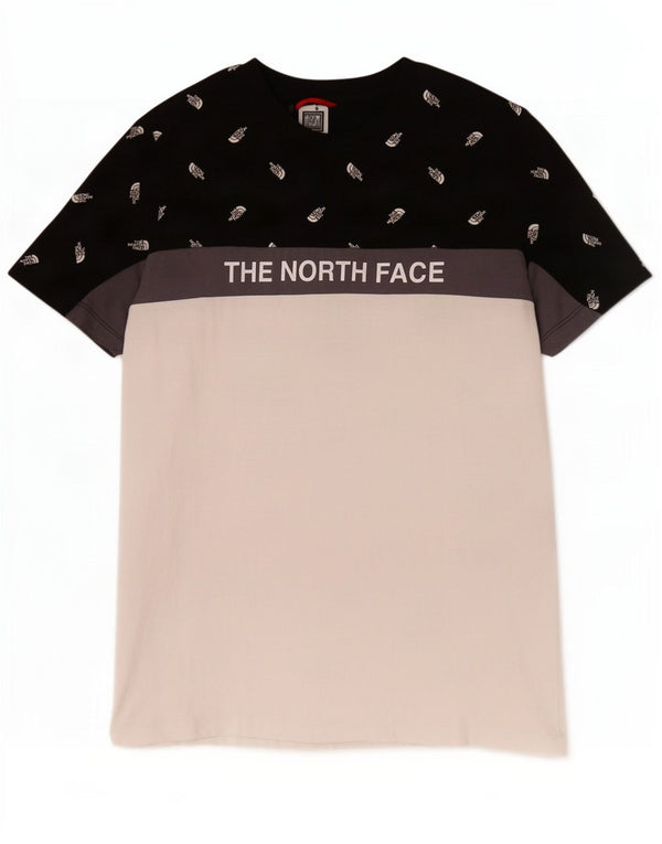 The North Face Boys Graphic T-Shirt Top 14-15 Years XL White Colourblock