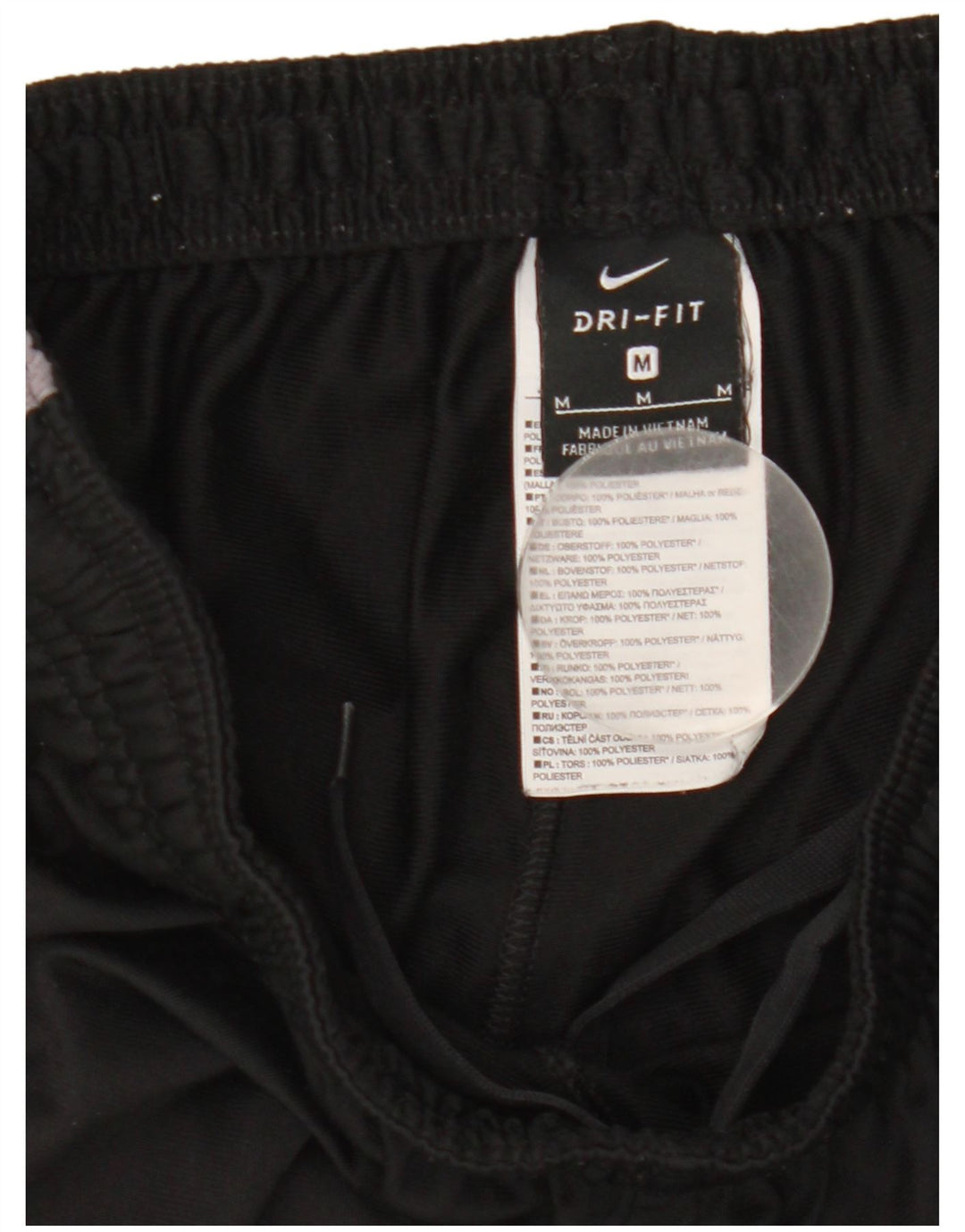 Nike Mens Tracksuit Trousers Medium  Black Colourblock Polyester Sports