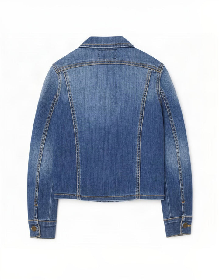 Lee Girls Denim Jacket 7-8 Years XS Blue Cotton