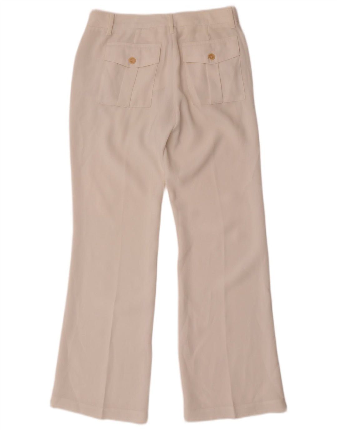 Benetton Womens Bootcut Chino Trousers W28 L30 White