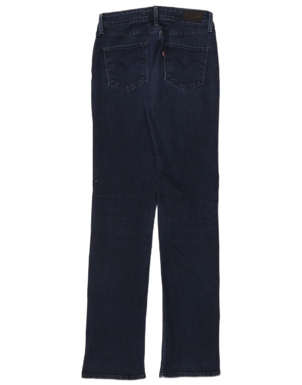 Levi's Womens Demi Curve Straight Jeans US 0 XS W25 L32 Navy Blue