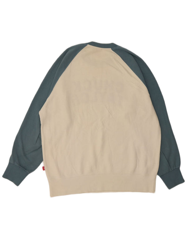 Converse Mens Chuck Taylor Graphic Sweatshirt Jumper 2XL White Colourblock