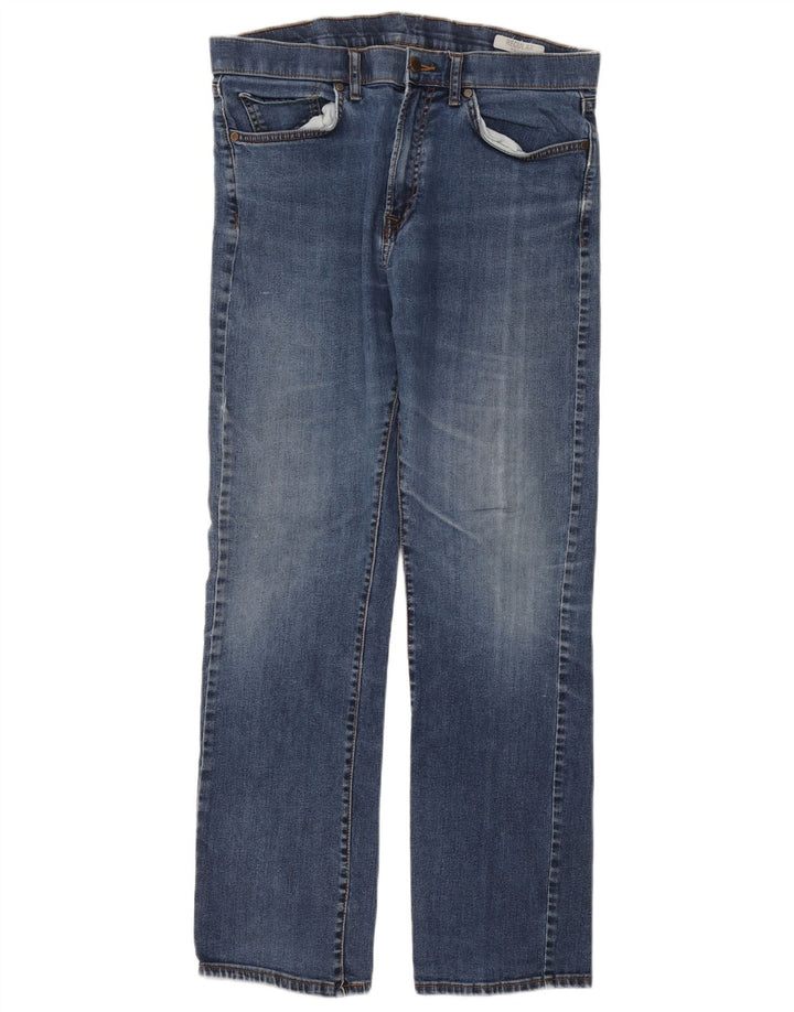 Marks & Spencer Mens Regular Straight Jeans W36 L33 Blue Cotton