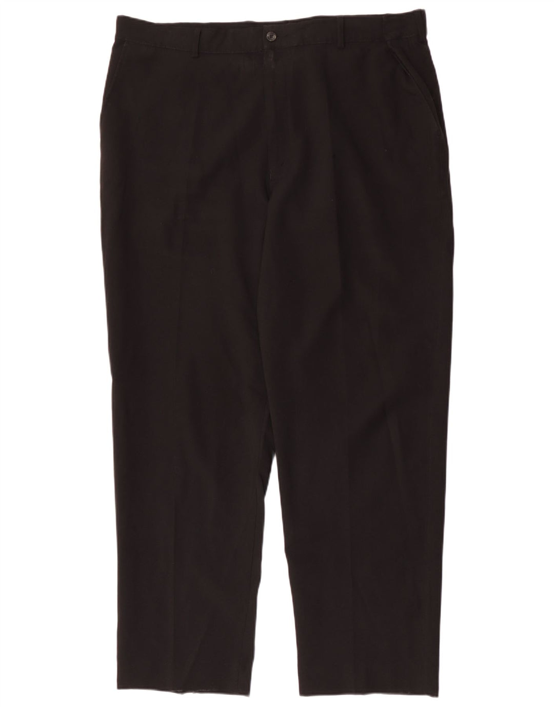 FARAH Mens Tapered Chino Trousers W42 L31 Black Polyester