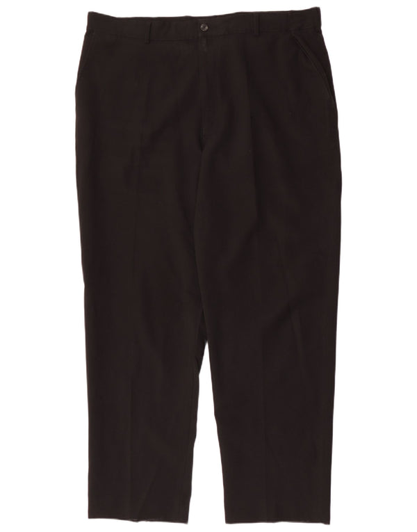 FARAH Mens Tapered Chino Trousers W42 L31 Black Polyester