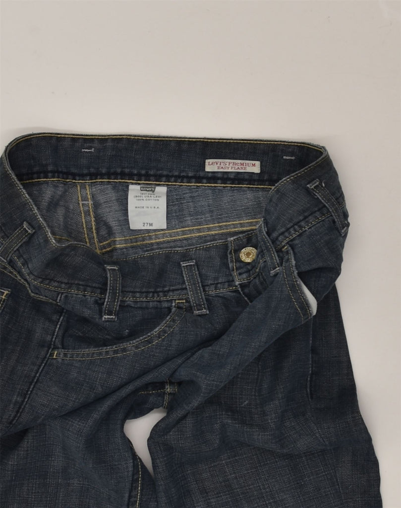 LEVI'S Womens Straight Jeans W27 L30 Navy Blue Cotton | Vintage Levi's | Thrift | Second-Hand Levi's | Used Clothing | Messina Hembry 