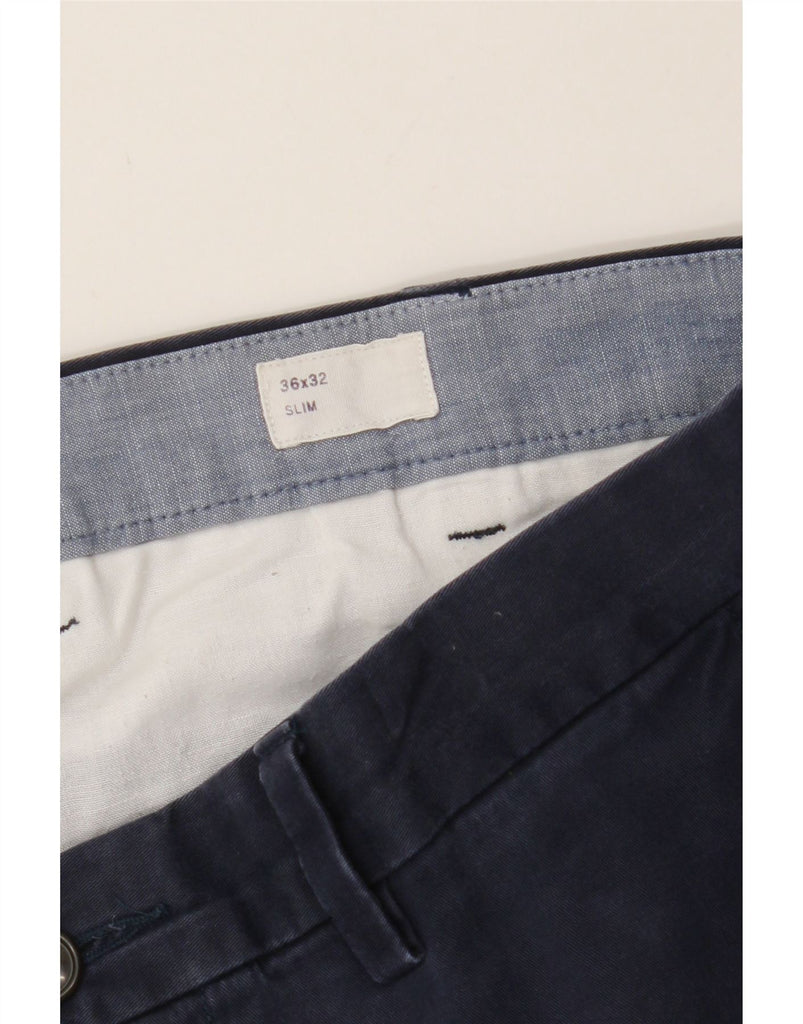 GAP Mens Slim Chino Trousers W36 L32 Navy Blue Cotton Vintage Gap and Second-Hand Gap from Messina Hembry 