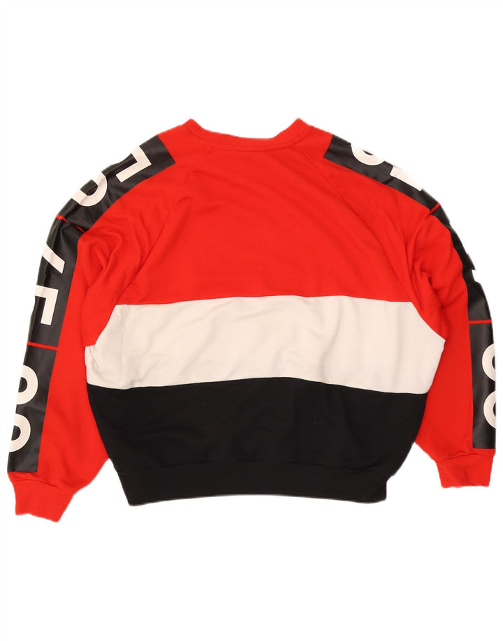 Adidas Womens Graphic Sweatshirt Jumper UK 12 Medium Multicoloured