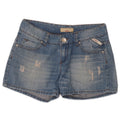 Carrera Womens Distressed Denim Shorts W30 Medium  Blue