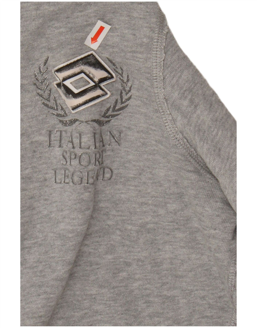 Lotto Womens Zip Neck Hoodie Jumper UK 16 Large Grey