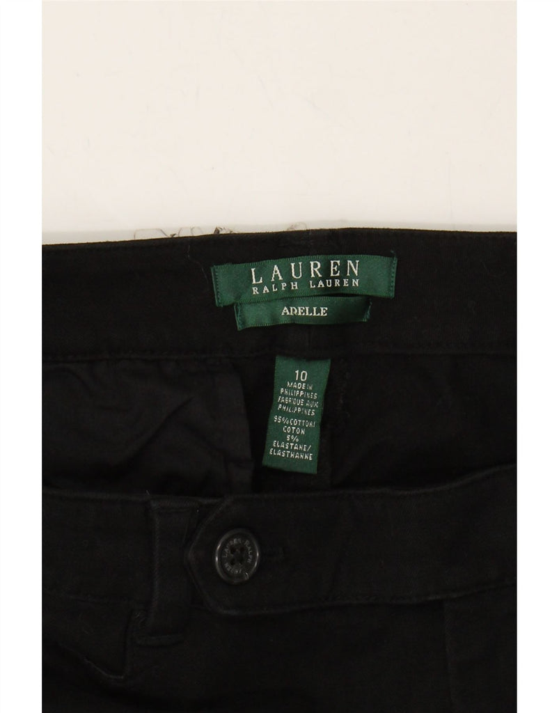 RALPH LAUREN Womens Adelle Casual Trousers US 10 Large W32 L27 Black Vintage Ralph Lauren and Second-Hand Ralph Lauren from Messina Hembry 