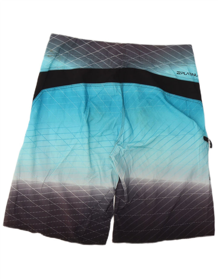 Billabong Mens Graphic Swimming Shorts Medium  Blue Colourblock Polyester
