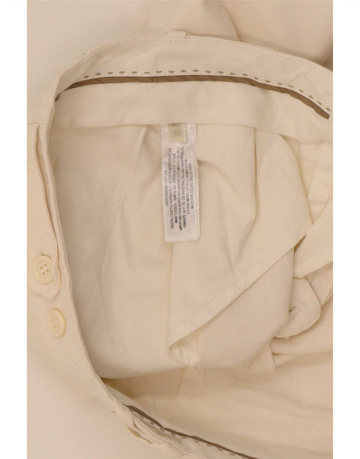 Massimo Dutti Womens Straight Suit Trousers EU 40 Medium W30 L33 Beige