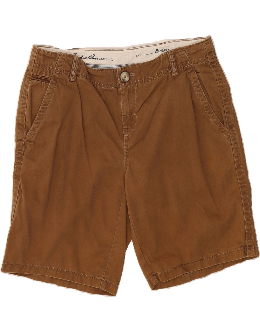 EDDIE BAUER Womens Blakely Fit Chino Shorts US 10 Large W32 Brown Vintage Eddie Bauer and Second-Hand Eddie Bauer from Messina Hembry 
